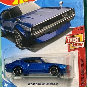 Nissan Skyline 2000 GT-R Hot Wheels Toy Car Now and Then